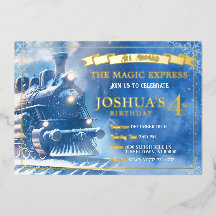 Magic Train Birthday Einladung
