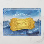 Magic Train Birthday Einladung (Rückseite)