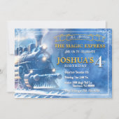 Magic Train Birthday Einladung (Vorderseite)