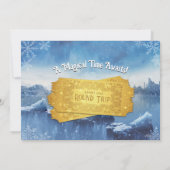 Magic Train Birthday Einladung (Rückseite)