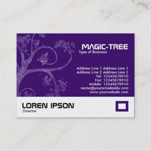 Magic Tree - Dark Violet (330066) Visitenkarte