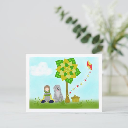 Magic Tree_Erholung Postkarte (Stehend Vorderseite)