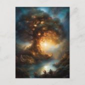 Magic Tree Fantasy Postkarte (Vorderseite)