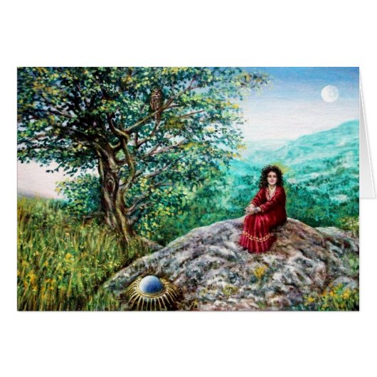 MAGIC TREE / Morgendämmerung in grünem Holz und Da (Vorderseite (Horizontal))