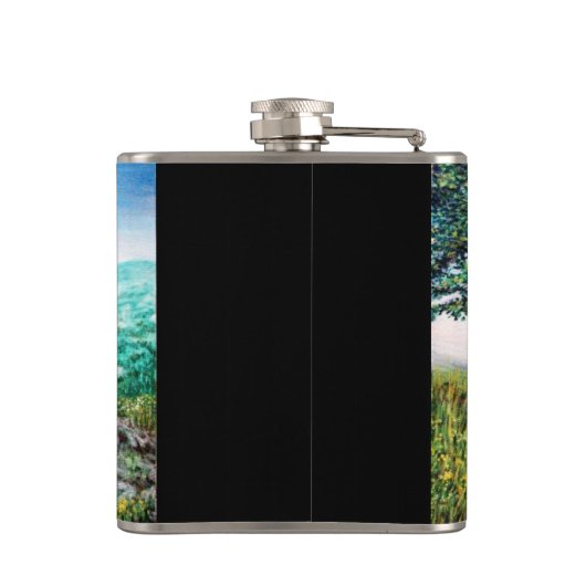 MAGIC TREE / Morgendämmerung in grünem Holz und Da Flachmann (Rückseite)