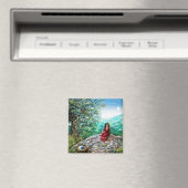 MAGIC TREE / Morgendämmerung in grünem Holz und Da Magnet (In Situ (Geschirrspüler))