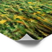 MAGIC TREE / Morgendämmerung in grünem Holz und Da Poster (Ecke)