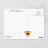 MAGIC TREE / Morgendämmerung in grünem Holz und Da Postkarte (Rückseite)