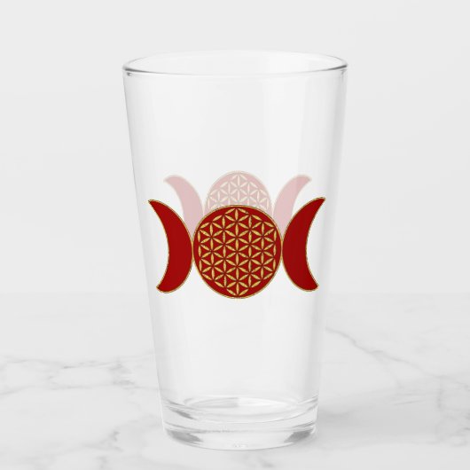 Magic Triple Moon - Spirit Blume des Lebens 1 Stun Glas (Vorderseite)