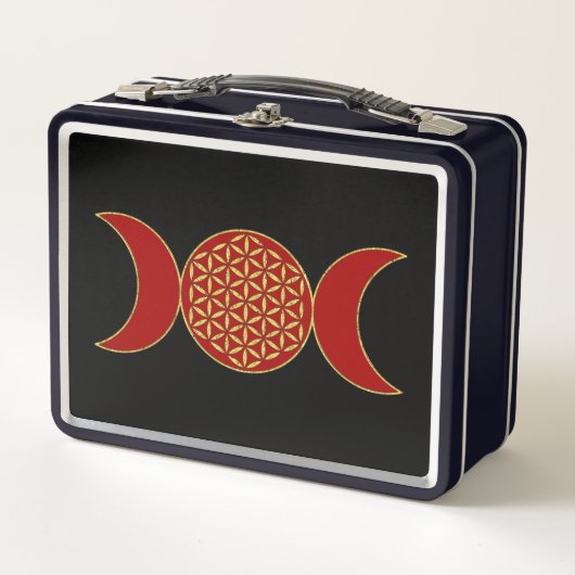 Magic Triple Moon - Spirit Blume des Lebens 1 Stun Metall Brotdose (Vorderseite)