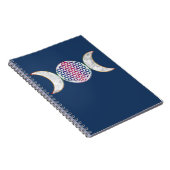 Magic Triple Moon - Spirit Blume des Lebens 2 Notizblock (Rechte Seite)