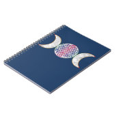 Magic Triple Moon - Spirit Blume des Lebens 2 Notizblock (Linke Seite)