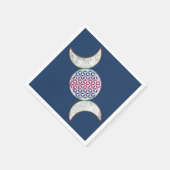 Magic Triple Moon - Spirit Blume des Lebens 2 Serviette (Ecke)