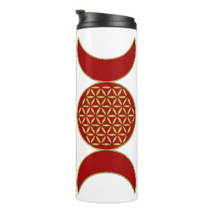 Magic Triple Moon - Spirit Flower Of Life 1 Kapuze Thermosbecher