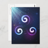 Magic Triskel Postkarte (Vorne/Hinten)