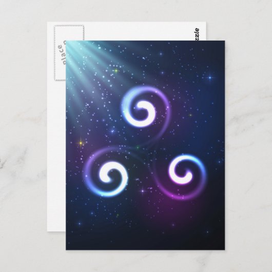 Magic Triskel Postkarte (Vorne/Hinten)