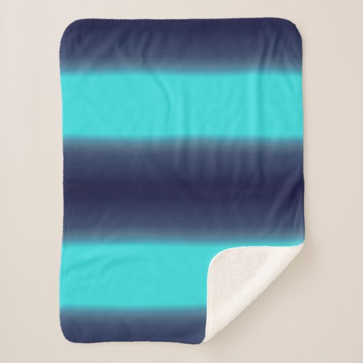 Magic Türkise Blue Waves Blanket Sherpadecke (Vorderseite)