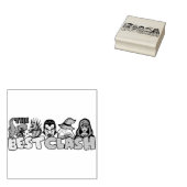 Magic Tyrannosaurus Blue-Dragon Vampire Wizards Gummistempel (Stempel)