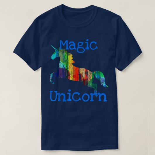Magic Unicorn Cute Mystical Galloping Gift Tee (Design vorne)