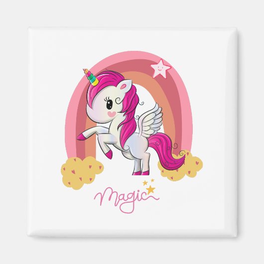Magic Unicorn Fan Club Magnet (Vorne)