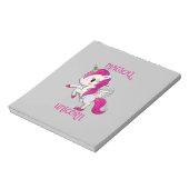Magic Unicorn Fan Club Notizblock (Rotiert)