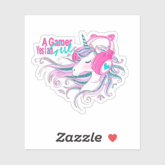 Magic Unicorn Glitzer Aufkleber (Blatt)