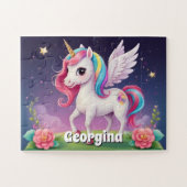 Magic Unicorn Personalisiert Puzzle (Horizontal)