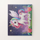 Magic Unicorn Personalisiert Puzzle (Vertikal)