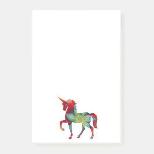 Magic unicorn Post-it-Notizen Post-it Klebezettel (Vorderseite)
