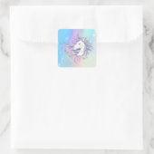 Magic Unicorn Quadratischer Aufkleber (Tasche)