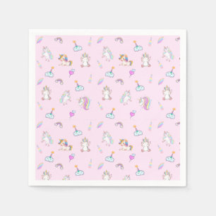 Magic Unicorn Regenbogengradienten 1. Party Serviette