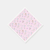 Magic Unicorn Regenbogengradienten 1. Party Serviette (Ecke)