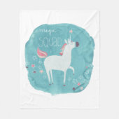 Magic Unicorn Squad Fleecedecke (Vorderseite)