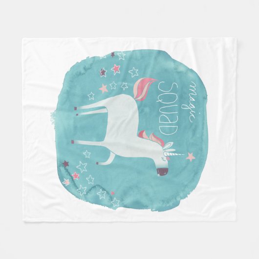Magic Unicorn Squad Fleecedecke (Vorderseite (Horizontal))