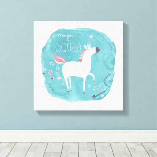 Magic Unicorn Squad Leinwanddruck (Insitu (Holzboden))