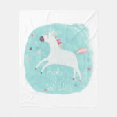 Magic Unicorn Squad - Mach einen Wunsch Fleecedecke (Vorderseite)