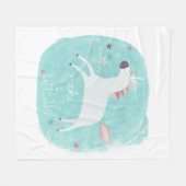 Magic Unicorn Squad - Mach einen Wunsch Fleecedecke (Vorderseite (Horizontal))