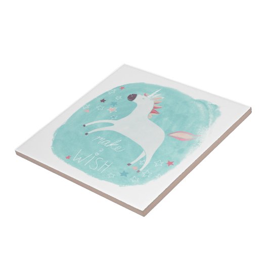 Magic Unicorn Squad - Mach einen Wunsch Fliese (Seite)