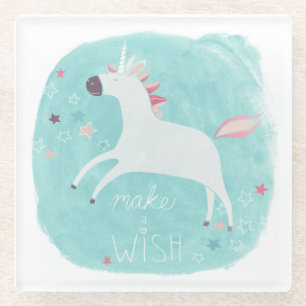 Magic Unicorn Squad - Mach einen Wunsch Glasuntersetzer