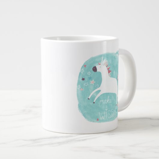 Magic Unicorn Squad - Mach einen Wunsch Jumbo-Tasse (Vorderseite Rechts)
