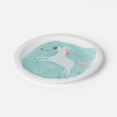 Magic Unicorn Squad - Mach einen Wunsch Pappteller (Schrägansicht)