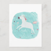 Magic Unicorn Squad - Mach einen Wunsch Postkarte (Vorderseite)