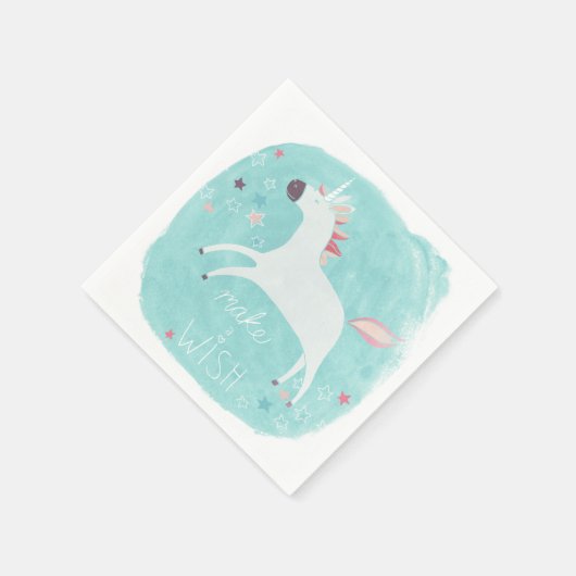 Magic Unicorn Squad - Mach einen Wunsch Serviette (Ecke)
