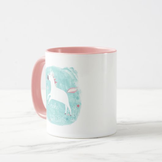 Magic Unicorn Squad - Mach einen Wunsch Tasse (Vorderseite Links)