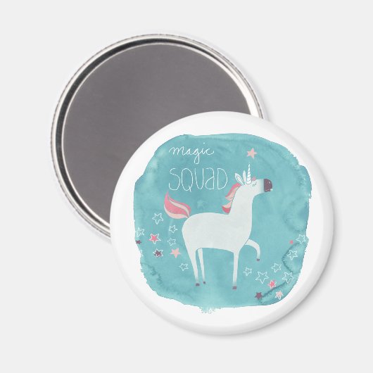 Magic Unicorn Squad Magnet (Vorderseite/Rückseite)