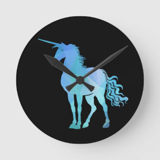 Magic Unicorn Time Runde Wanduhr