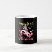 Magic Unicorn zu Weihnachten mit Glitzer Kaffeetasse (Mittel)