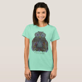 Magic uu.Collage mit Spitzen und Federn T-Shirt (Vorne ganz)