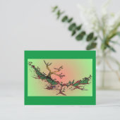 Magic Valley Daytime Art Postcard - Green, Pink Postkarte (Stehend Vorderseite)