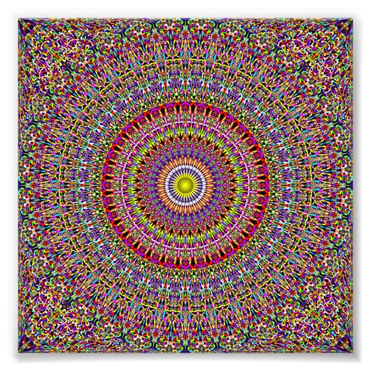 Magic Verziert Garden Mandala Fotodruck (Vorne)